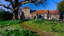St Mary's Church At Bepton On The Foothills Of The South Downs In West Sussex, UK