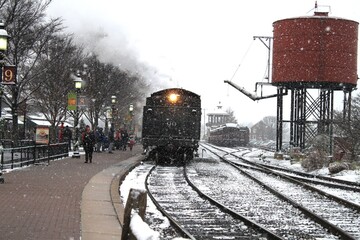 Train in Snow