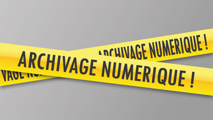 Poster - Logo archivage numérique.