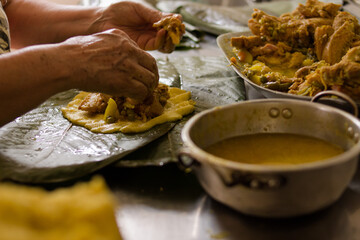 Typical Colombian tamale