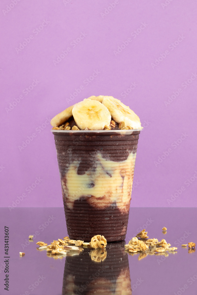 Creme De Açai Com Banana E Granola 300 Ml