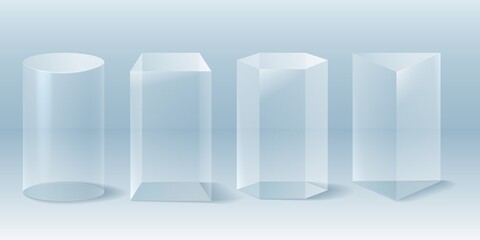 Plastic cosmetics stands