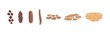© sabelskaya - A set of various types human feces - constipation, normal and diarrhea