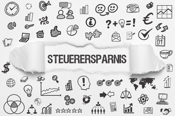 Wall Mural - Steuerersparnis