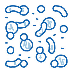 Poster - Chemical Microscope Microorganisms doodle icon hand drawn illustration