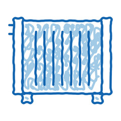 Poster - Home Water Radiator Heating Equipment doodle icon hand drawn illustration