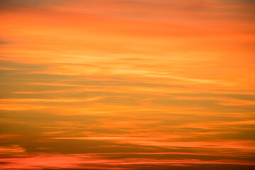 Wall Mural - Colorful sunset over the mountain hills. Beautiful landscape in Azerbaijan nature.