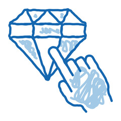 Poster - Bonus Diamond Selection doodle icon hand drawn illustration