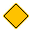 Blank yellow square label traffic road symbol,icon. signage and banner design.