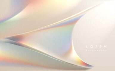 Wall Mural - Abstract soft color light refraction background