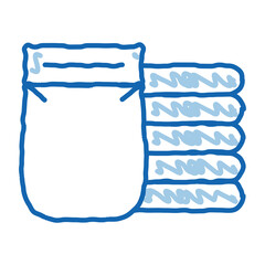 Poster - Diapers Heap doodle icon hand drawn illustration