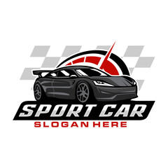 Sport car logo template