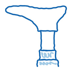 Wall Mural - Leg Repair Tool doodle icon hand drawn illustration