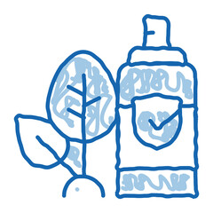 Sticker - Spray Plant Leaf doodle icon hand drawn illustration