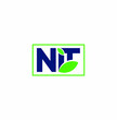 NIT Company initial letters with green leaf in green outline rectangle. NIT LOGO with green theme.