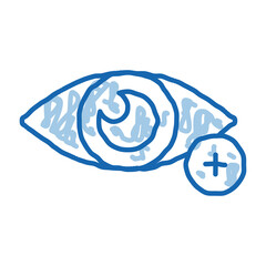 Sticker - Farsightedness And Hyperopia doodle icon hand drawn illustration