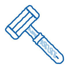 Sticker - Shaving Razor doodle icon hand drawn illustration