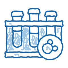 Sticker - substance tubes doodle icon hand drawn illustration