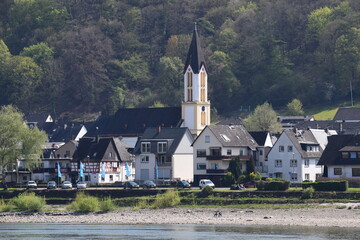 Canvas Print - Osterspai am Rhein