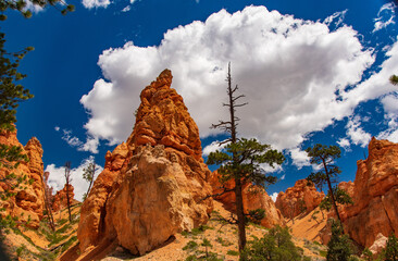 Clouds over the hoodoos of Bryce Canyon National Park