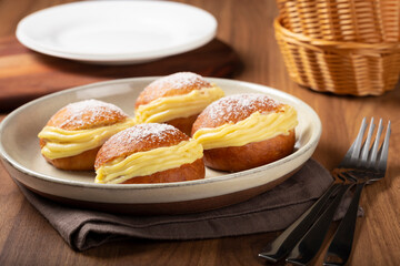 Sticker - Berlin balls. Bread stuffed with icing cream.