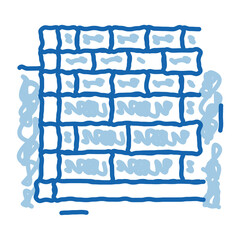 Sticker - block foundation doodle icon hand drawn illustration