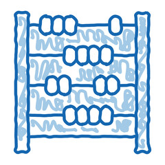 Poster - abacus counter doodle icon hand drawn illustration