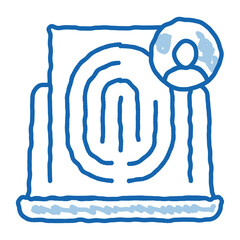 Poster - finger identity doodle icon hand drawn illustration