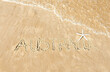 © SuperStock - The word Australia written in the sand