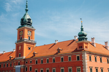 Wall Mural - Warsaw old town Royal Castle in Warsaw, Poland