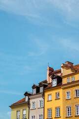 Wall Mural - Warsaw old town houses in Warsaw, Poland