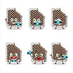 Sticker - Photographer profession emoticon with Otacos food cartoon character