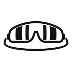 Wall Mural - Skydiver glasses icon, simple style