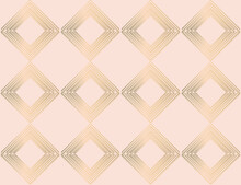 Modern Abstract Background With Patterns.  Pattern With Gold Squares. Golden Lines .vector Illustration