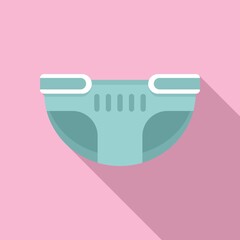 Sticker - Single diaper icon, flat style