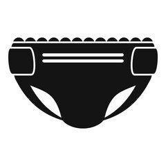 Sticker - Kid diaper icon, simple style