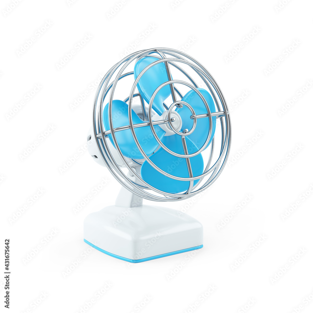 3d illustration of a table fan