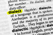 Highlighted word dialect concept and meaning