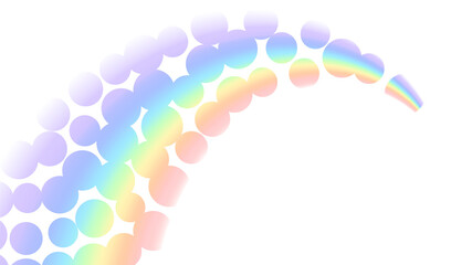 Wall Mural - rainbow gradient, white background. community tolerance design. circle color rainbow. round colorful