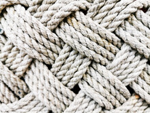 Closeup Shot Of Interwoven Wool Ropes