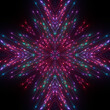 Abstract creative kaleidoscope background. Seamless pattern. Luminous neon glowing rays, diversity, beautiful fireworks, colorful explosion. 3d rendering