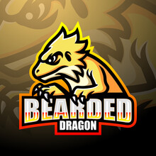 Bearded Dragon Esport Logo Mascot