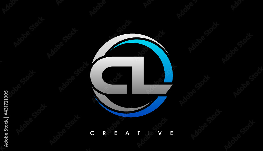 CL Letter Initial Logo Design Template Vector Illustration Stock Vector ...