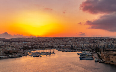 Wall Mural - Valletta Sunset