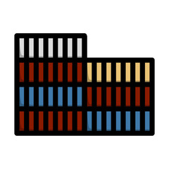 Canvas Print - Container Stack Icon