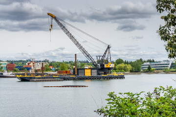 Wall Mural - Duwamish Waterway Crane 3