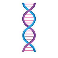 Poster - purple dna molecule