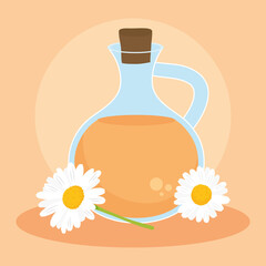 Poster - chamomile tea illustration