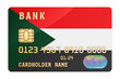 © natatravel - Bank credit card featuring Sudanese flag. National banking system in Sudan concept. 3D rendering