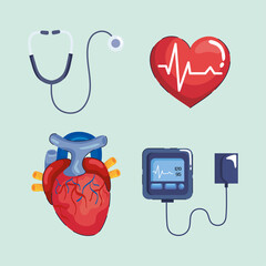 Poster - four hypertension icons